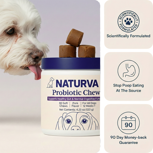 Naturva Probiotic Chew - The Poop Eating Solution